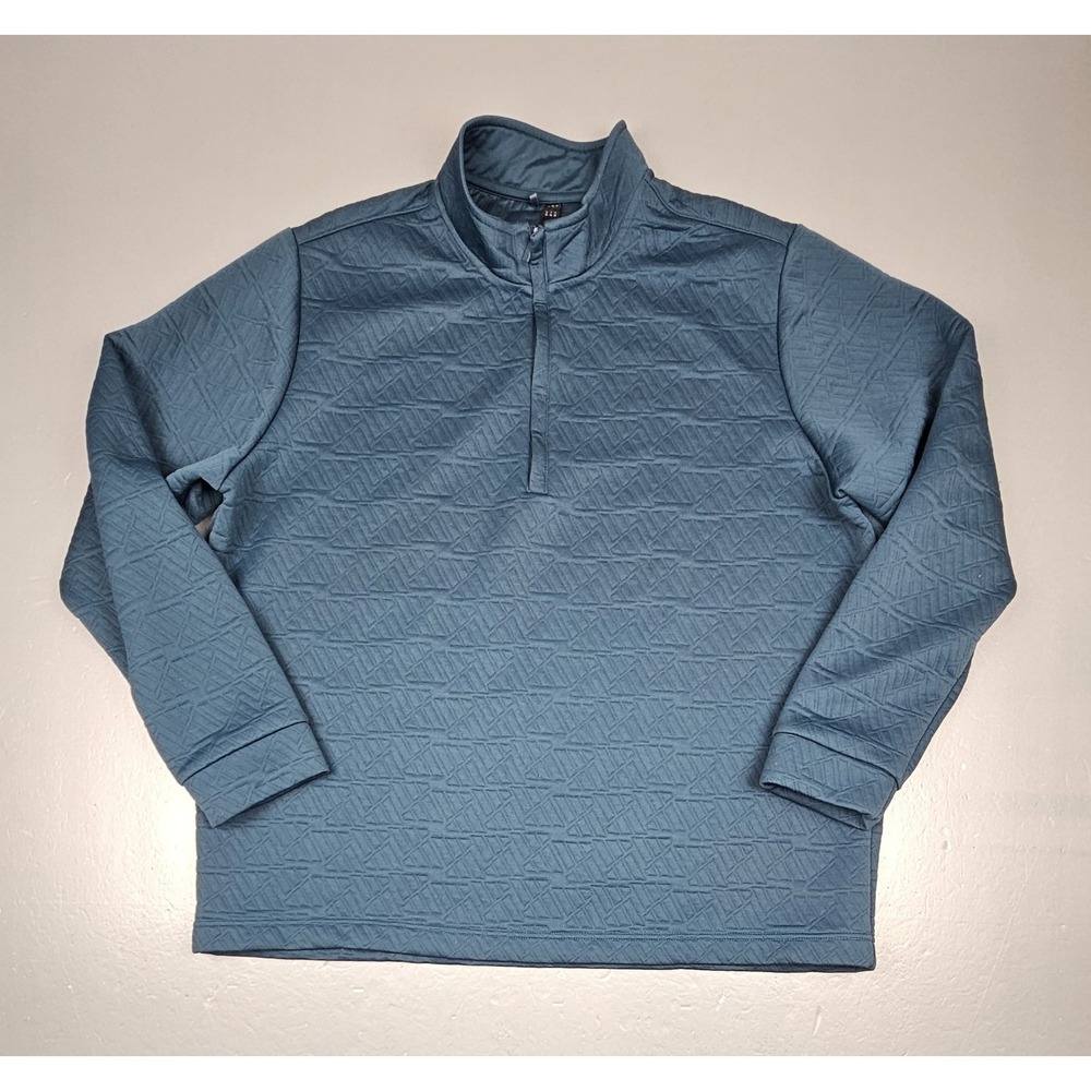 Adidas Golf Pullover‎ Mens 2XL. Qt. Zip Sweatshirt Dark Green HZ0434